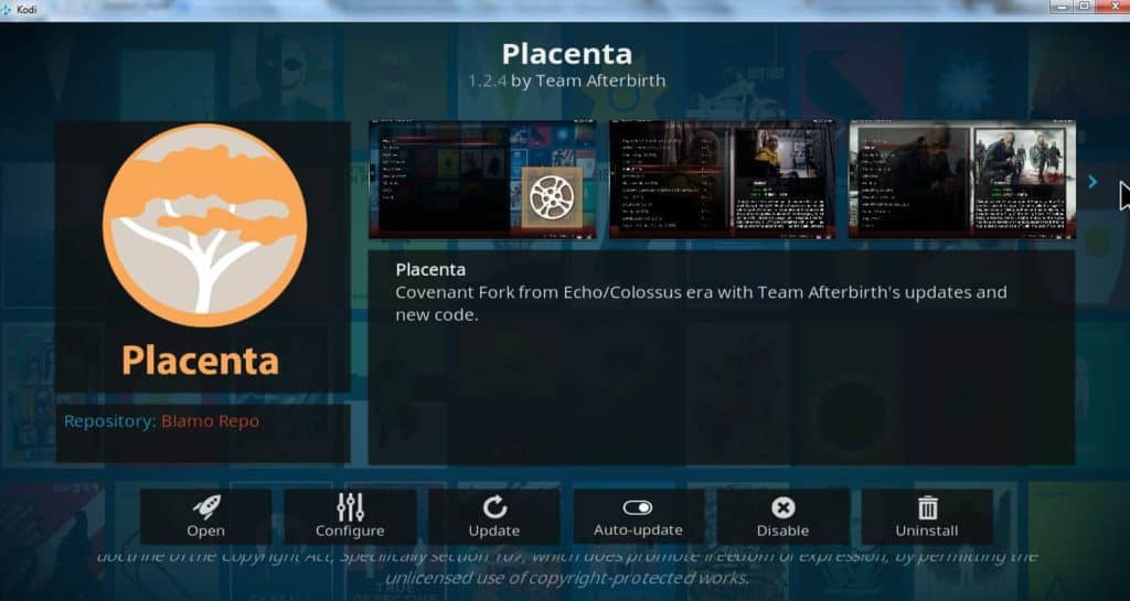 placenta kodi 17.6 download